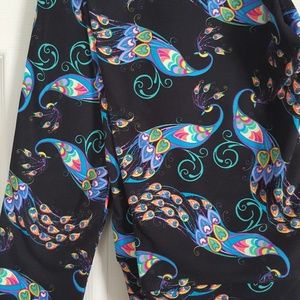 NEW OS Lularoe Peacock Leggings